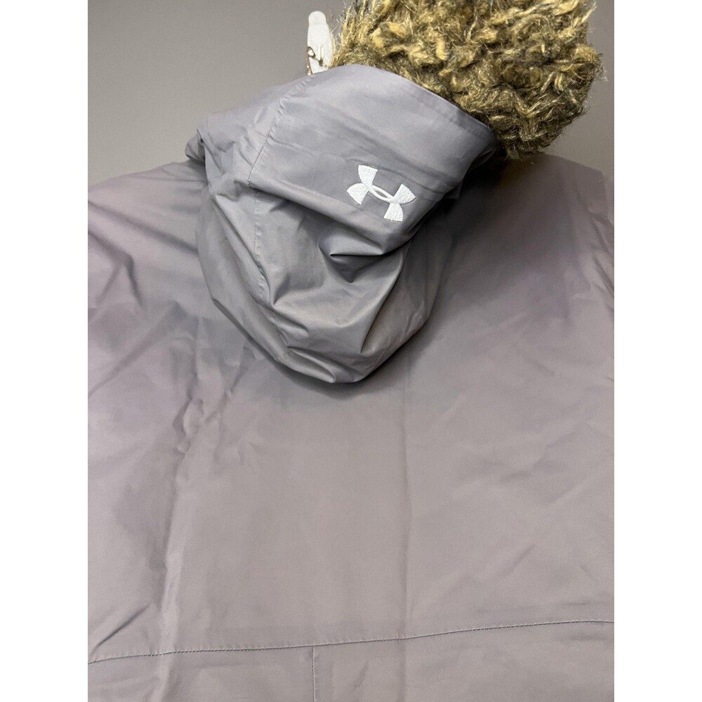 Under Armour Coat Womens Small Gray Hooded Parka Storm3 ColdGear Infrared - Picture 11 of 16